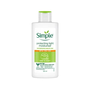 خرید کرم مرطوب کننده و آبرسان سیمپل مدل Protecting Light حجم 125 میلی لیتر با SPF15