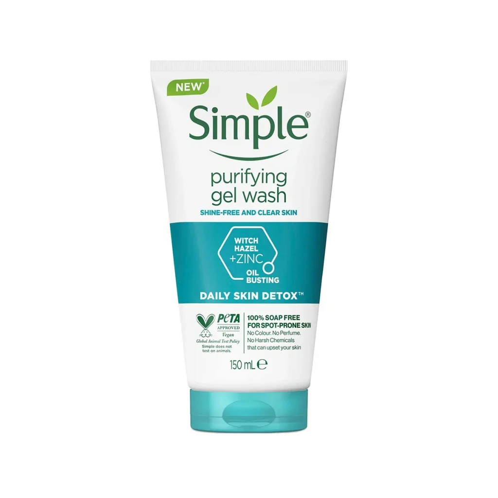 خرید ژل شستشوی صورت سیمپل مدل Purifying مناسب پوست چرب و مختلط